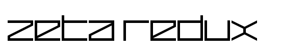 Zeta Redux font preview